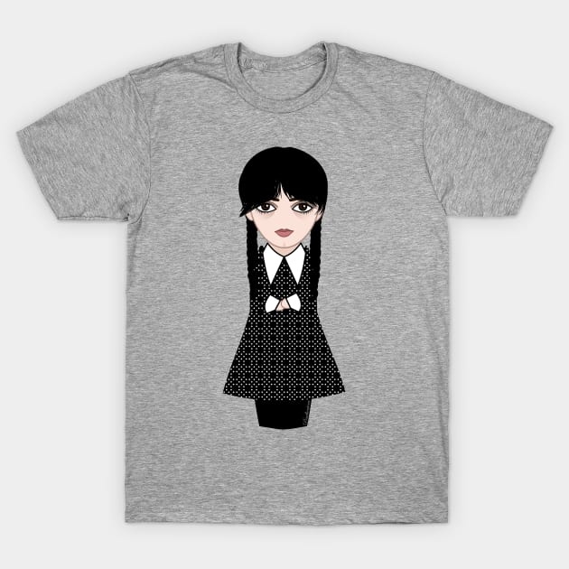 Kokeshi Wednesday T-Shirt by Pendientera